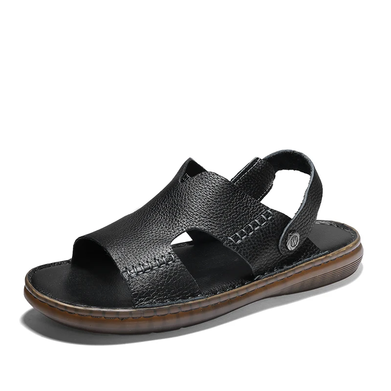 Men's sandals, leather, summer sneakers, two-wear slippers, soft slippers, casual beach shoes hand-sewn
Men's sandals, leather, summer sneakers, two-wear slippers, soft slippers, casual beach shoes hand-sewn