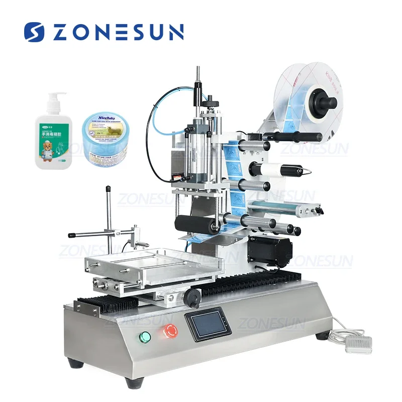 ZONESUN Semi Automatic Desktop Flat Surface Milk Hand Sanitizer Perfume Glass Oval Square Flat Bottle Labeling Machines
ZONESUN Semi Automatic Desktop Flat Surface Milk Hand Sanitizer Perfume Glass Oval Square Flat Bottle Labeling Machines