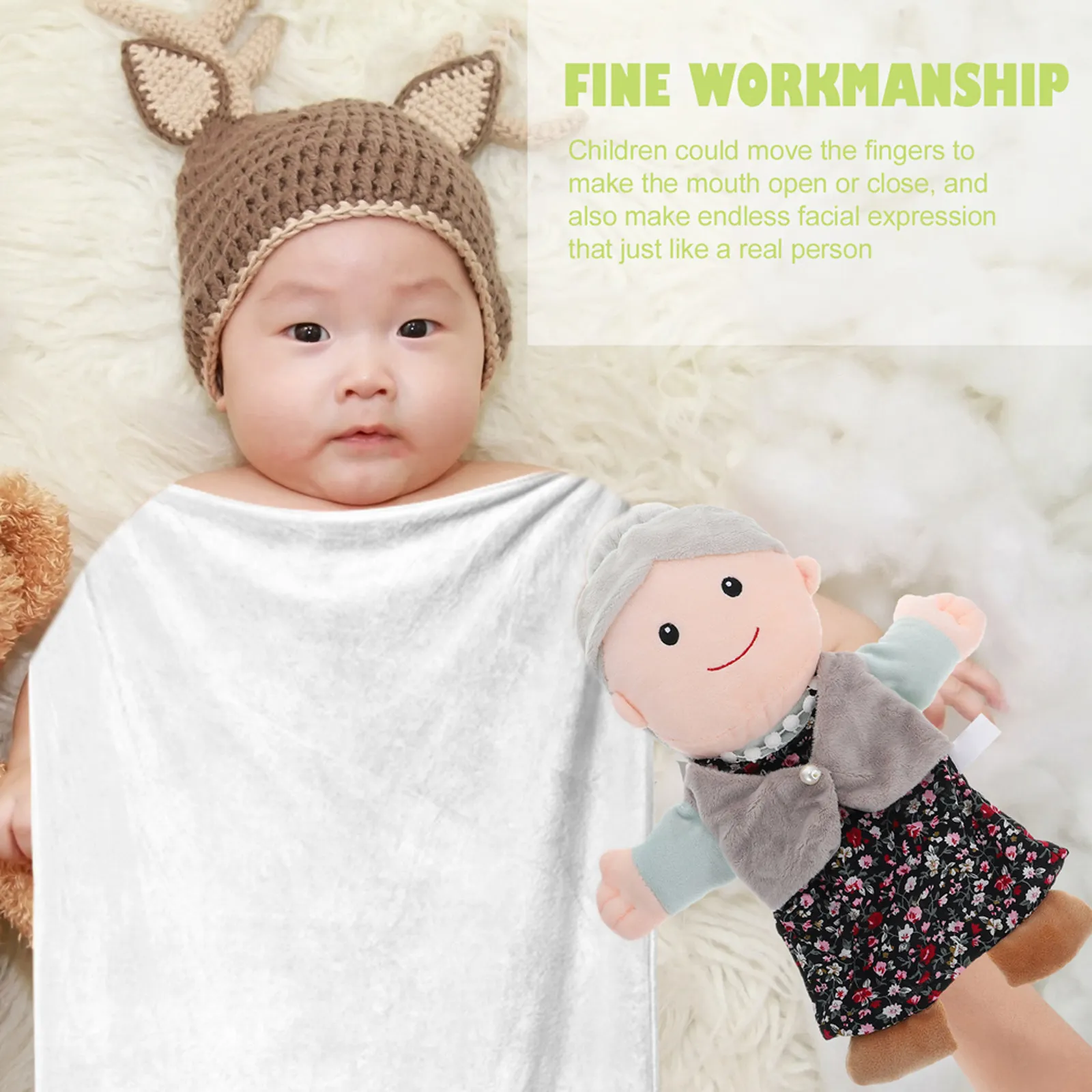 2Pcs Hand Puppet Play Set Storytime Educational Hand Puppet for Kids Creative Communication Learning Finger Puppets
2Pcs Hand Puppet Play Set Storytime Educational Hand Puppet for Kids Creative Communication Learning Finger Puppets