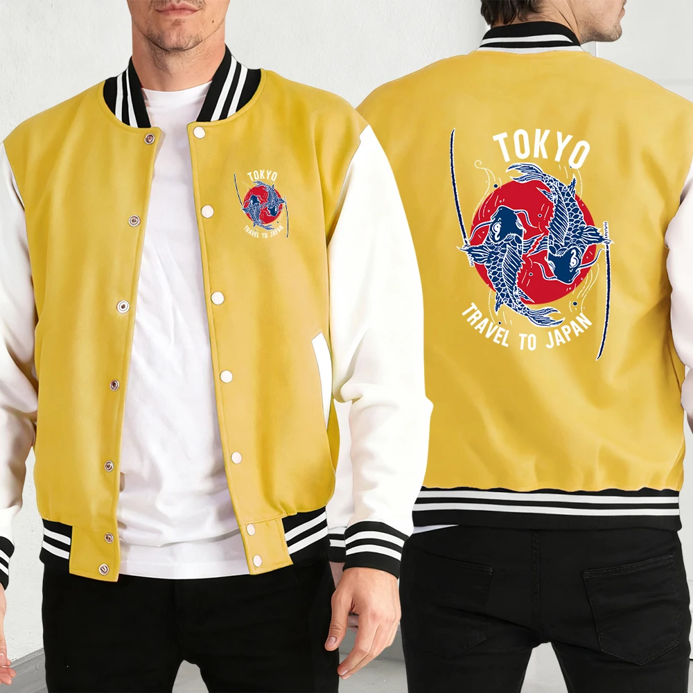 Harajuku Fish Tokyo Japan Print Men Fashion Baseball Jersey Autumn Winter Vintage Jackets Street Basics Pocket Comfy Clothing
Harajuku Fish Tokyo Japan Print Men Fashion Baseball Jersey Autumn Winter Vintage Jackets Street Basics Pocket Comfy Clothing