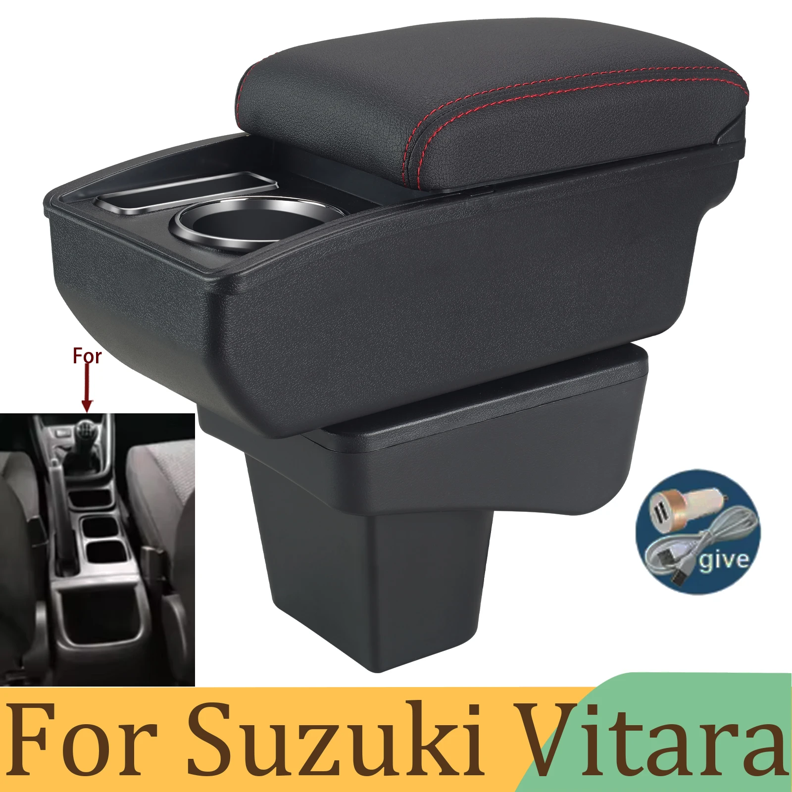 For Suzuki Vitara Armrest Box For Suzuki Vitara Car Armrest Curved Surface leather Simple installation Car Storage box Interior
For Suzuki Vitara Armrest Box For Suzuki Vitara Car Armrest Curved Surface leather Simple installation Car Storage box Interior