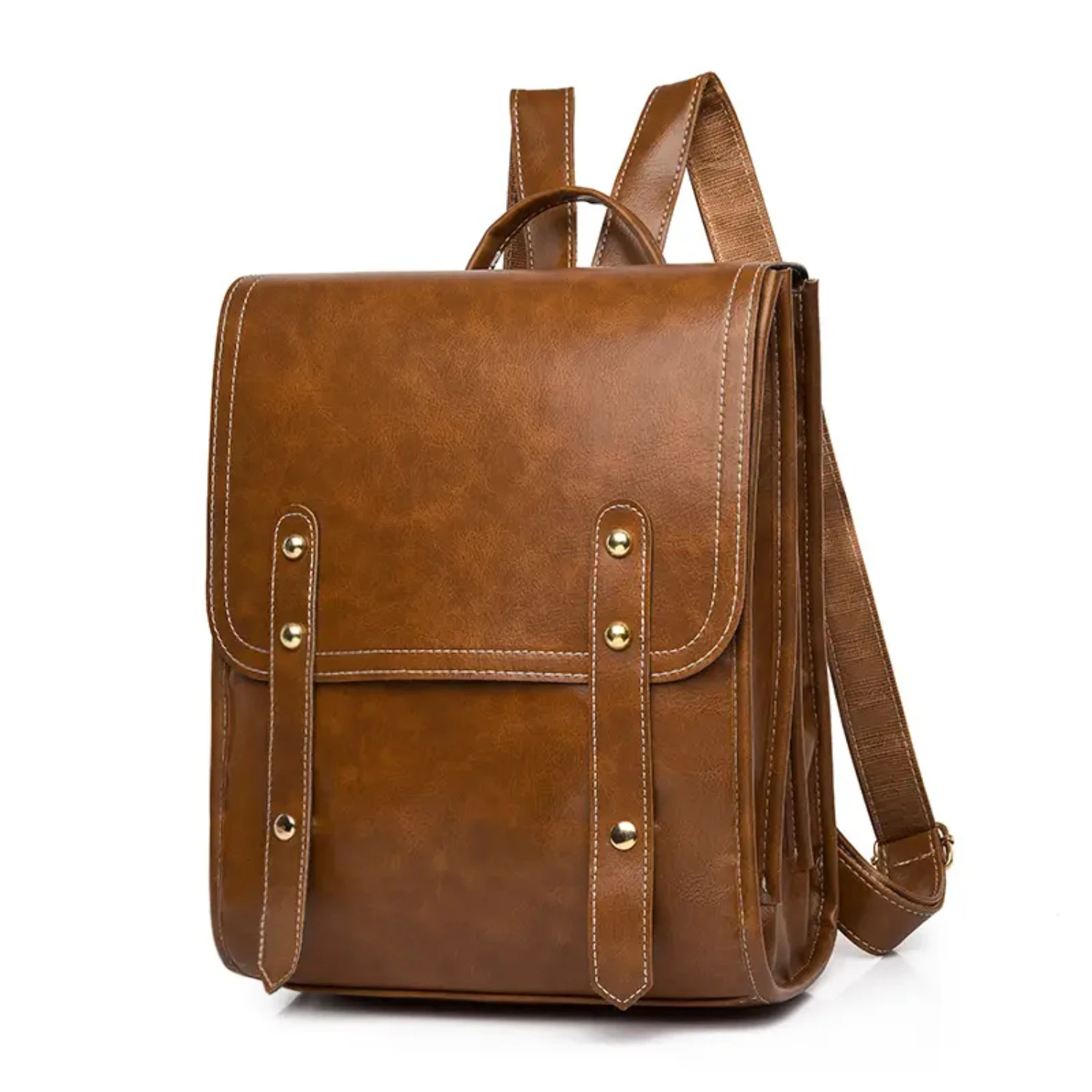 Adjustable Strap Stylish Faux Leather Retro Fashion Backpack for School and Work in Women's Sizes
Adjustable Strap Stylish Faux Leather Retro Fashion Backpack for School and Work in Women's Sizes