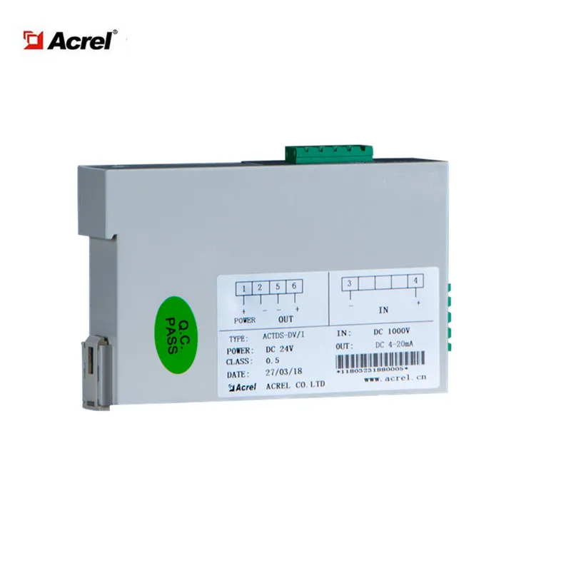 ACTDS-DV Hall Effect DC Voltage Sensor Transducer Transmitter Input 100-1500V Output 4-20mA/5V
ACTDS-DV Hall Effect DC Voltage Sensor Transducer Transmitter Input 100-1500V Output 4-20mA/5V