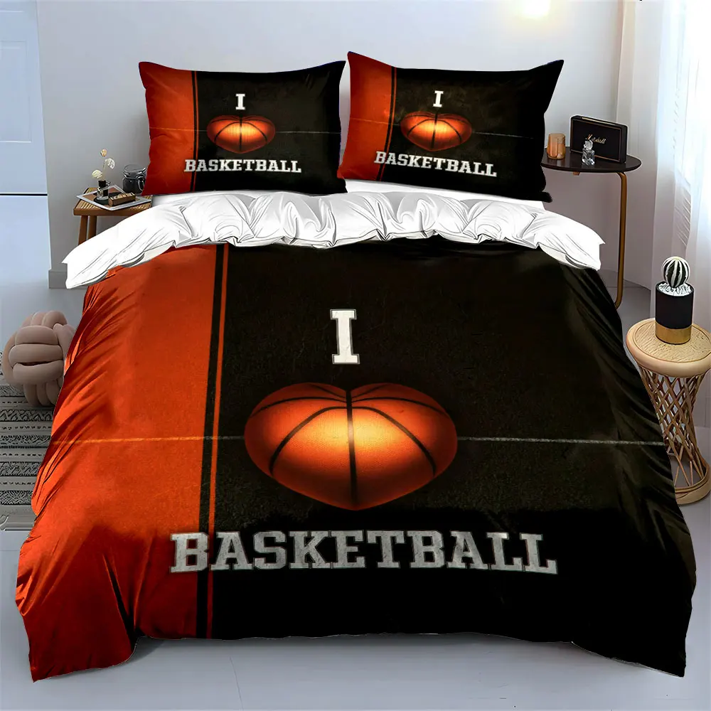 "I Love Basketball Sports Gear Theme 3PC" kid's and adults' bedroom decor, Exquisite three-piece bedding set gift
"I Love Basketball Sports Gear Theme 3PC" kid's and adults' bedroom decor, Exquisite three-piece bedding set gift