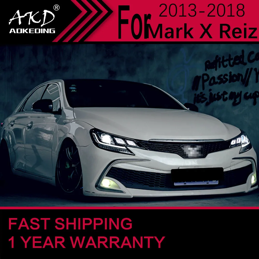 Car Lights for Toyota Mark X Reiz LED Headlight 2013-2018 Reiz Head Lamp Drl Projector Lens Automotive Accessories
Car Lights for Toyota Mark X Reiz LED Headlight 2013-2018 Reiz Head Lamp Drl Projector Lens Automotive Accessories