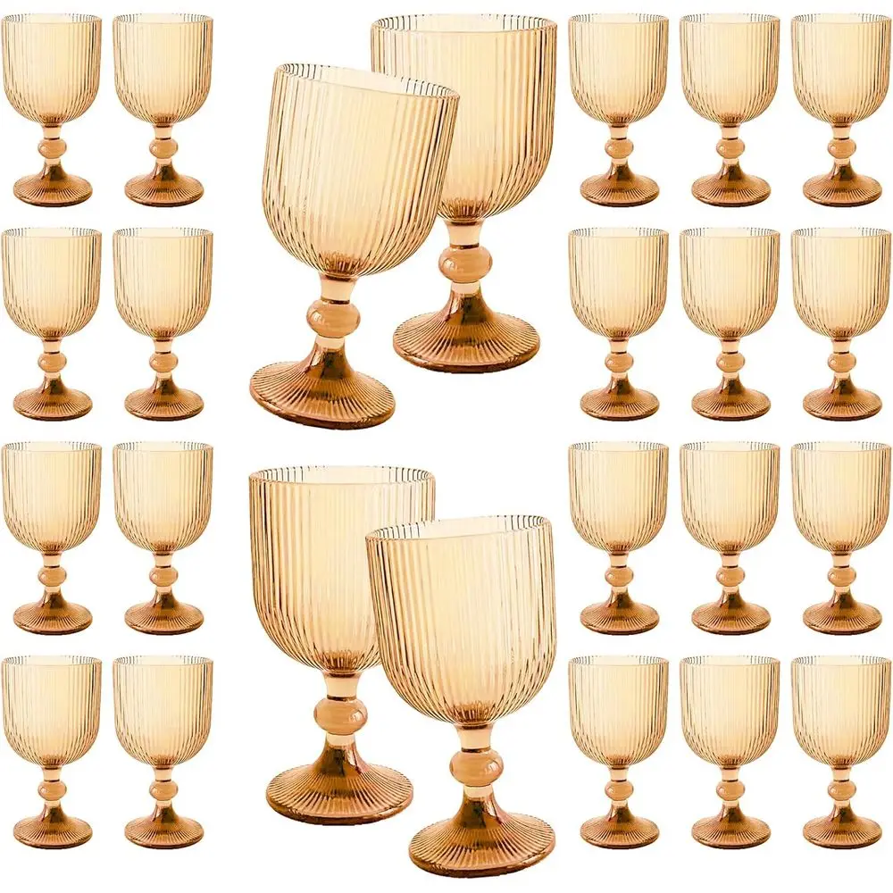 24 Pcs Vintage Wine Glasses, 11 Ounces Colored Glass Water Goblets, Colorul Unique Emed High Clear Stemmed Glassware Wedding Par
24 Pcs Vintage Wine Glasses, 11 Ounces Colored Glass Water Goblets, Colorul Unique Emed High Clear Stemmed Glassware Wedding Par