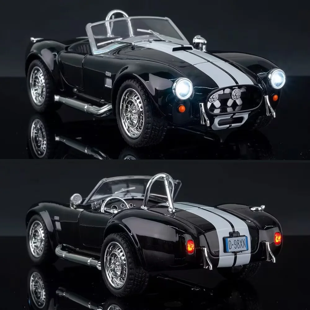 1:22 Shelby Cobra 427 S/C 1965 Alloy Roadster Sports Car Model Diecast Metal Classic Vehicle Car Model Sound Light Kids Toy Gift
1:22 Shelby Cobra 427 S/C 1965 Alloy Roadster Sports Car Model Diecast Metal Classic Vehicle Car Model Sound Light Kids Toy Gift