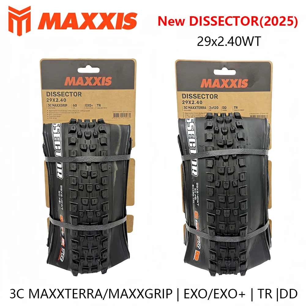 Новые шины MAXXIS Dissector (2025) для горных велосипедов, бескамерные, с защитой от проколов, для трейла, эндуро и даунхилла
Новые шины MAXXIS Dissector (2025) для горных велосипедов, бескамерные, с защитой от проколов, для трейла, эндуро и даунхилла
