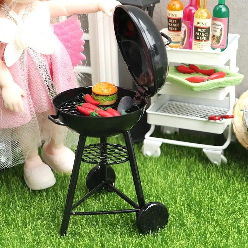 Dollhouse Miniature Black BBQ Grill Model Kitchen Toy for Doll House Picnic Grill Garden Outdoor Decor Pretend Play Toy
Dollhouse Miniature Black BBQ Grill Model Kitchen Toy for Doll House Picnic Grill Garden Outdoor Decor Pretend Play Toy