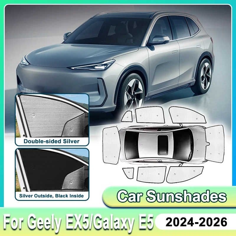 For Geely EX5 2024 2025 2026 Galaxy E5 E245 Car Full Privacy Sunshade Front Side Window Blind Sun Visors Covers Auto Accessories
For Geely EX5 2024 2025 2026 Galaxy E5 E245 Car Full Privacy Sunshade Front Side Window Blind Sun Visors Covers Auto Accessories