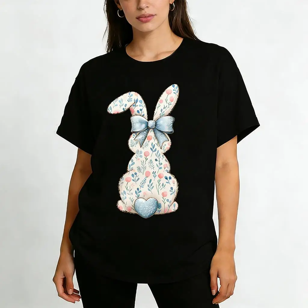 Fashion Easter Bunny Graphic T-shirt Women's Outdoor Festival Street Breathable Tee Simple Basic Casual O-neck Short Sleeve Tops
Fashion Easter Bunny Graphic T-shirt Women's Outdoor Festival Street Breathable Tee Simple Basic Casual O-neck Short Sleeve Tops