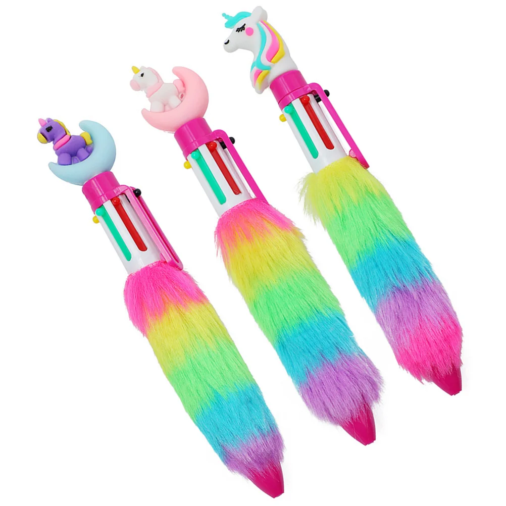 3 Pcs Plush Ballpoint Pen Cute Rainbow Multicolor Pens for Girls Fluffy Writing Stationery Kids Cartoon Gift Smooth Ink
3 Pcs Plush Ballpoint Pen Cute Rainbow Multicolor Pens for Girls Fluffy Writing Stationery Kids Cartoon Gift Smooth Ink
