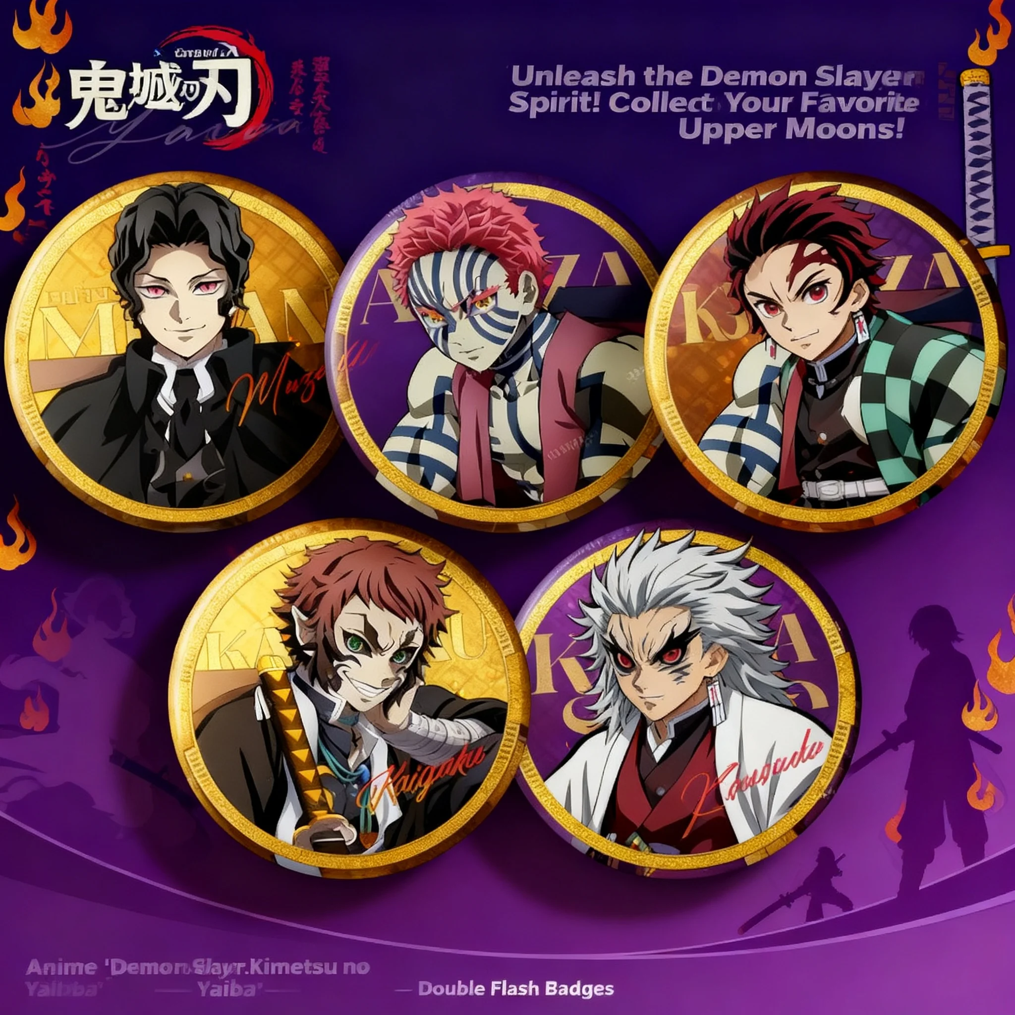 Demon Slayer Anime Badge 75mm Black Series Black Death Mou Kuiyue Tong Mo Wushan Yiwo Seat Manga Merchandise Collectible Gift
Demon Slayer Anime Badge 75mm Black Series Black Death Mou Kuiyue Tong Mo Wushan Yiwo Seat Manga Merchandise Collectible Gift