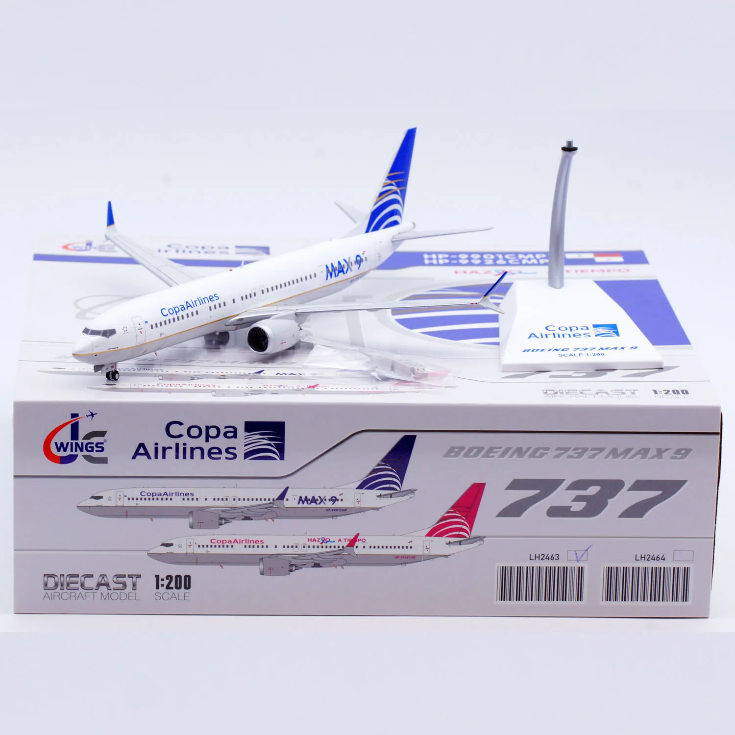 LH2463 Alloy Collectible Plane Gift JC Wings 1:200 Copa Airlines Boeing B737 MAX 9 Diecast Aircraft Model HP-9901CMP With Stand
LH2463 Alloy Collectible Plane Gift JC Wings 1:200 Copa Airlines Boeing B737 MAX 9 Diecast Aircraft Model HP-9901CMP With Stand
