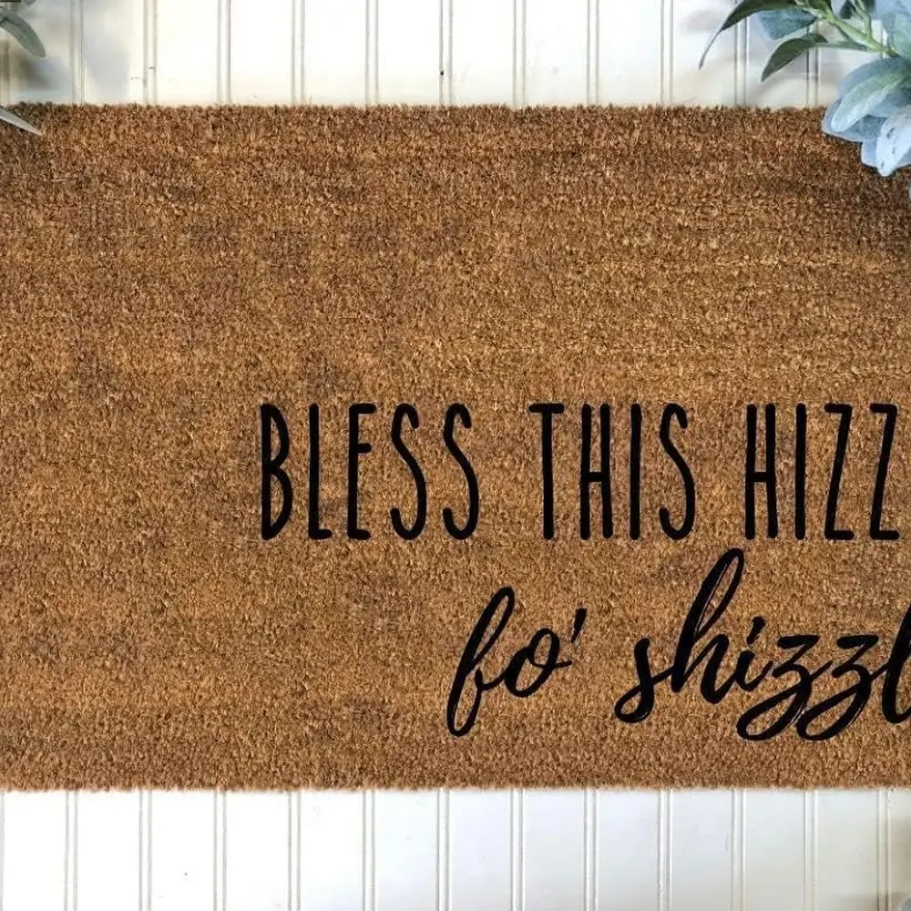 Door Mat Bless This Hizzle Fo Shizzle Welcome Non-Slip Mats Funny Doormat Decor for Bathroom Kitchen Front Porch Rugs Home Decor
Door Mat Bless This Hizzle Fo Shizzle Welcome Non-Slip Mats Funny Doormat Decor for Bathroom Kitchen Front Porch Rugs Home Decor
