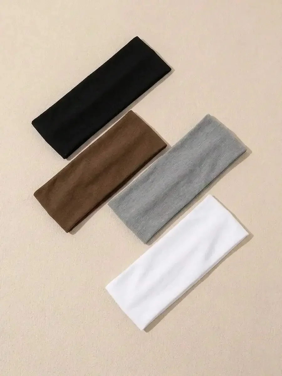 Womens Wide Stretchy Solid Color Sports Headband Set - Sweat Absorbent Non Slip Hair Band For Running Fitness
Womens Wide Stretchy Solid Color Sports Headband Set - Sweat Absorbent Non Slip Hair Band For Running Fitness