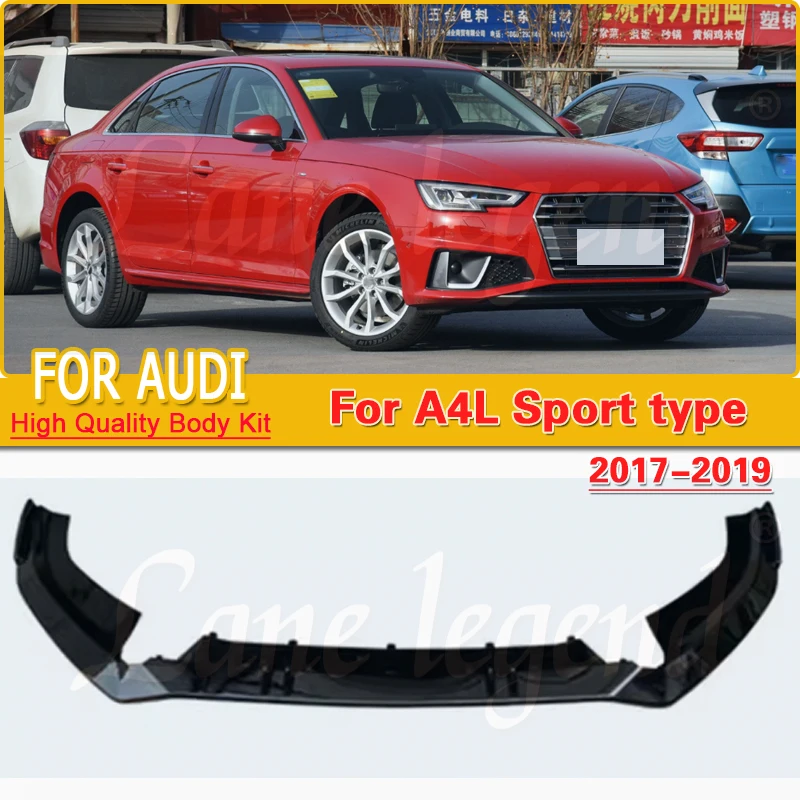 Front Lip Spoiler For Audi A4 A4L 2017-2019 Modify S4 A4L RS4 Front Skirt Car Bumper Protective Cover Body Kit Glossy black
Front Lip Spoiler For Audi A4 A4L 2017-2019 Modify S4 A4L RS4 Front Skirt Car Bumper Protective Cover Body Kit Glossy black