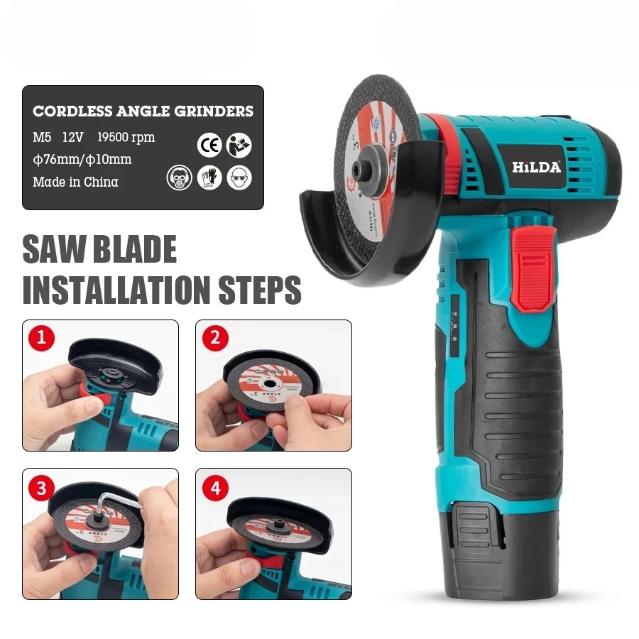 12V Angle Grinder Charging Grinding Tool for Polishing and Grinding Diamond Micro Cordless Electric Power Tools
12V Angle Grinder Charging Grinding Tool for Polishing and Grinding Diamond Micro Cordless Electric Power Tools