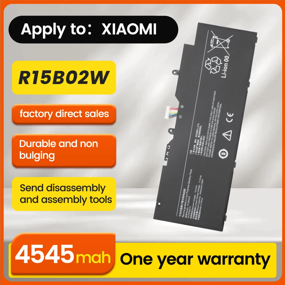 R15B02W New Laptop Battery For Xiaomi RedmiBook Pro 15 R5 R7 series XMA2007-BJ XMA2007-BB 4ICP6/68/73 70wh series 
R15B02W New Laptop Battery For Xiaomi RedmiBook Pro 15 R5 R7 series XMA2007-BJ XMA2007-BB 4ICP6/68/73 70wh series
