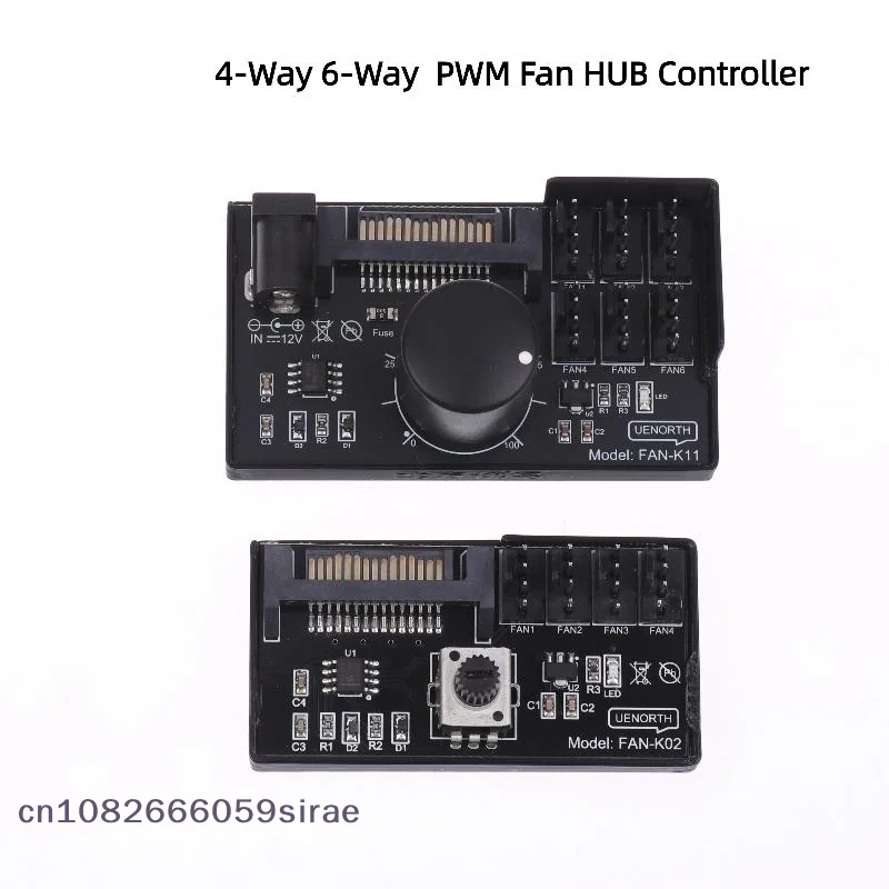 (CC44)PWM Fan Speed Controller SATA DC Power On 4Pin Fan Governor NAS Server Fan Speed Regulator 4-Way 6-Way PWM Fan HUB Control
(CC44)PWM Fan Speed Controller SATA DC Power On 4Pin Fan Governor NAS Server Fan Speed Regulator 4-Way 6-Way PWM Fan HUB Control