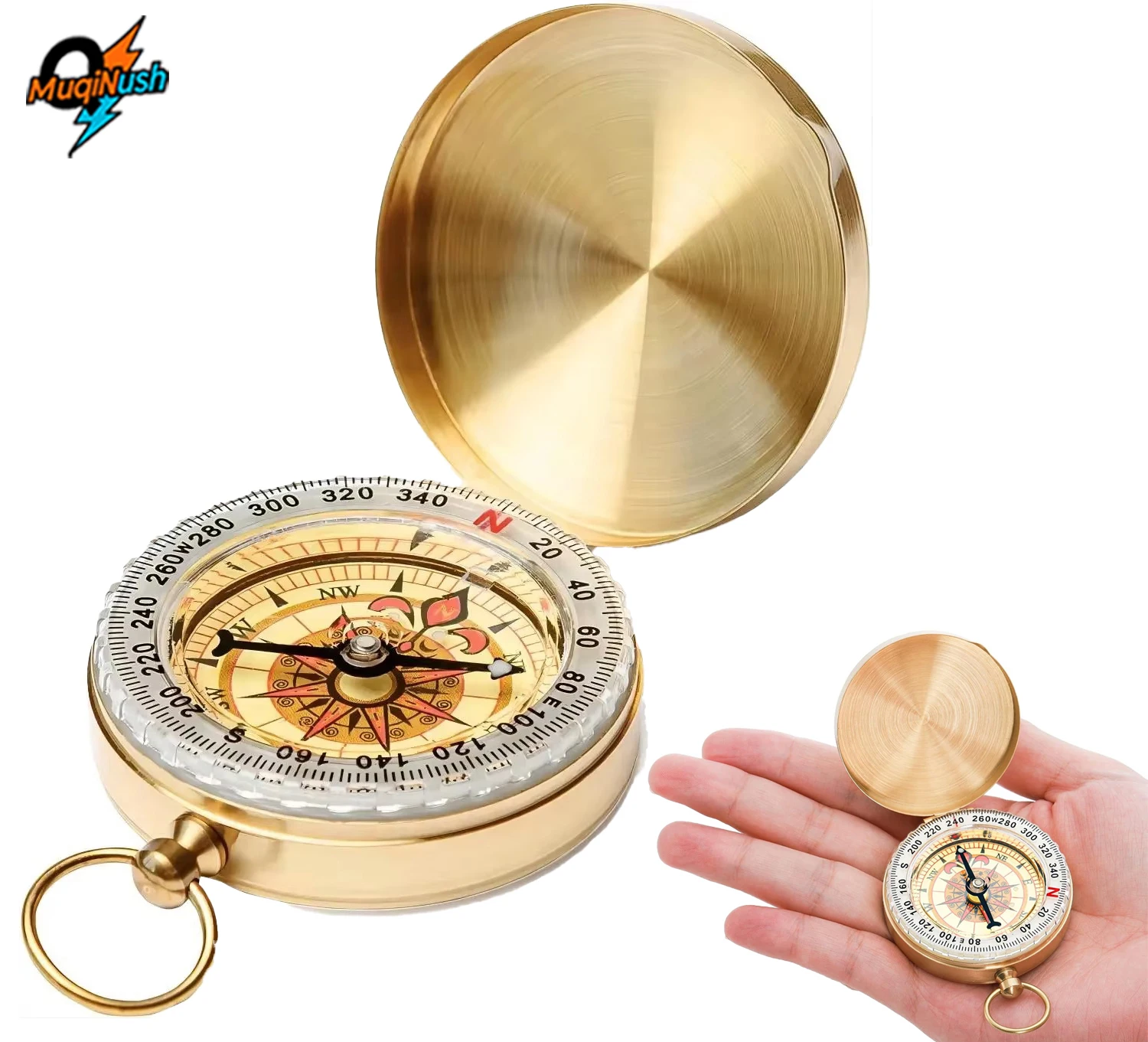 MuqiNush Classic Pocket Clamshell Glow in The Dark Military Waterproof Luminous Compass Hiking Camping Climbing Survival Gear 
MuqiNush Classic Pocket Clamshell Glow in The Dark Military Waterproof Luminous Compass Hiking Camping Climbing Survival Gear
