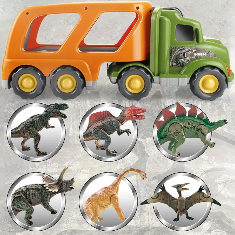 Dinosaur Toy 4 Years Boys Girls 6 Pack 5in Car Transport Truck Sound Light Educational Realistic Dinosaur Play Set
Dinosaur Toy 4 Years Boys Girls 6 Pack 5in Car Transport Truck Sound Light Educational Realistic Dinosaur Play Set