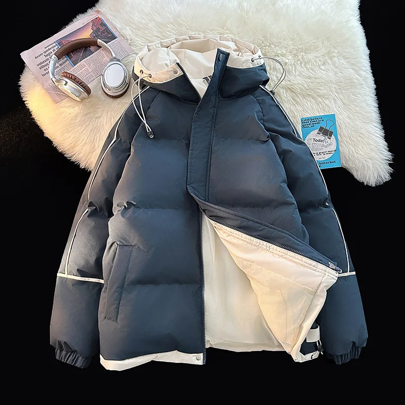 Bread Jacket Casual Loose Winter Warm Cotton Parkas Middle-aged and Young People Hooded Parkas Multi Color Fashion Trend Hooded 
Bread Jacket Casual Loose Winter Warm Cotton Parkas Middle-aged and Young People Hooded Parkas Multi Color Fashion Trend Hooded