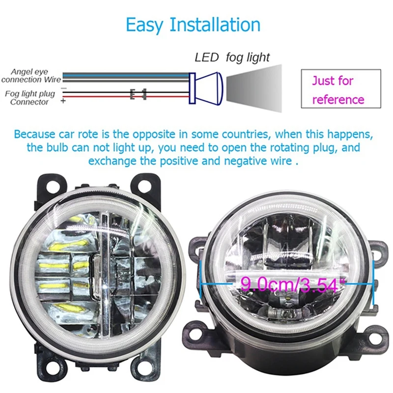 Car H11 LED Fog Light With Angel Eye Daytime Running Light 12V For Ford Focus Explorer Fiesta Ranger C-Max
Car H11 LED Fog Light With Angel Eye Daytime Running Light 12V For Ford Focus Explorer Fiesta Ranger C-Max