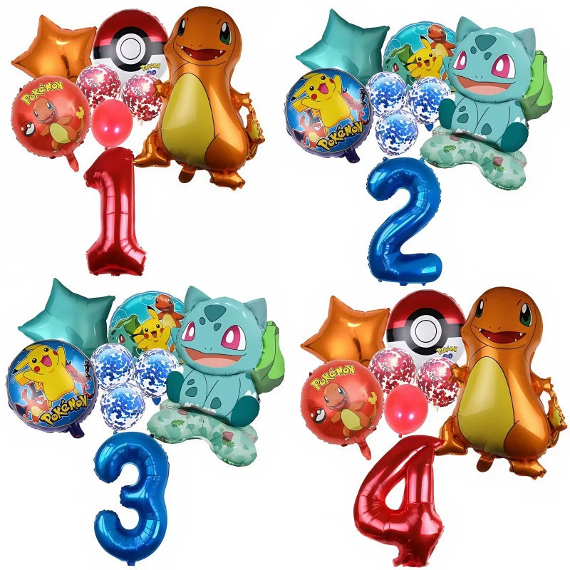 Pocket Monster Multi-color Aluminum Film Balloon Red Blue Sequin Latex Balloon Number 1-9th Baby Shower Kids Boys Birthday Party
Pocket Monster Multi-color Aluminum Film Balloon Red Blue Sequin Latex Balloon Number 1-9th Baby Shower Kids Boys Birthday Party