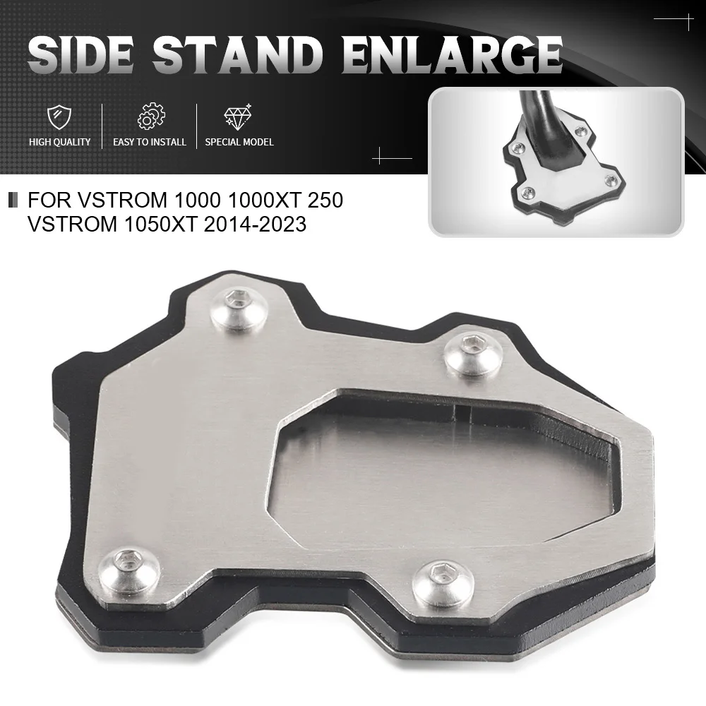 For Suzuki V-strom 250 1000 1000XT 1050XT GSX-S1000F/Katana/GT GSX-S950 Motorcycle Kickstand Side Stand Enlarger Plate Kickstand
For Suzuki V-strom 250 1000 1000XT 1050XT GSX-S1000F/Katana/GT GSX-S950 Motorcycle Kickstand Side Stand Enlarger Plate Kickstand