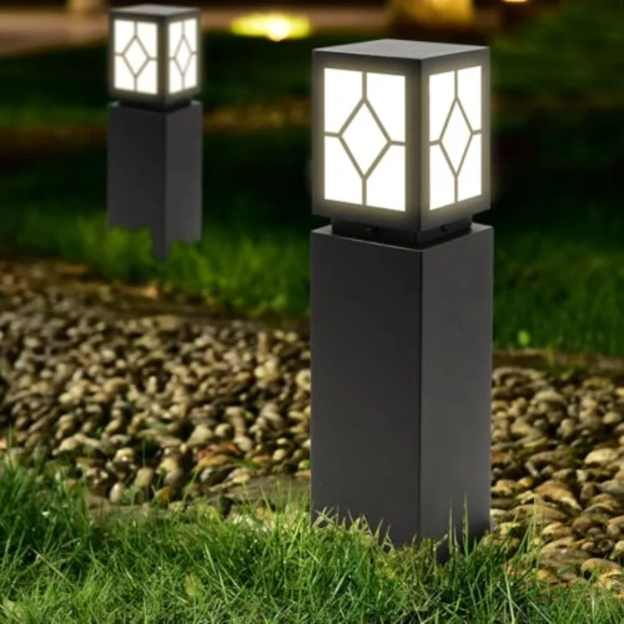 24" Landscape Path Lights 2-Pack Modern Outdoor Bollard Lights with E26/E27 Base IP65 Waterproof Thickened Heavy Duty Steel Pat
24" Landscape Path Lights 2-Pack Modern Outdoor Bollard Lights with E26/E27 Base IP65 Waterproof Thickened Heavy Duty Steel Pat