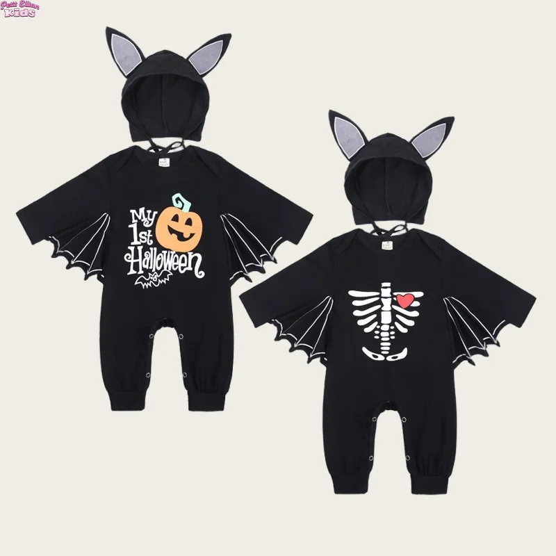 Baby Boy Girl Halloween Bat Costume Romper 0-24M Newborn Baby Clothes Pumpkin Letter Print Jumpsuit Bat Wing Infant Outfit
Baby Boy Girl Halloween Bat Costume Romper 0-24M Newborn Baby Clothes Pumpkin Letter Print Jumpsuit Bat Wing Infant Outfit