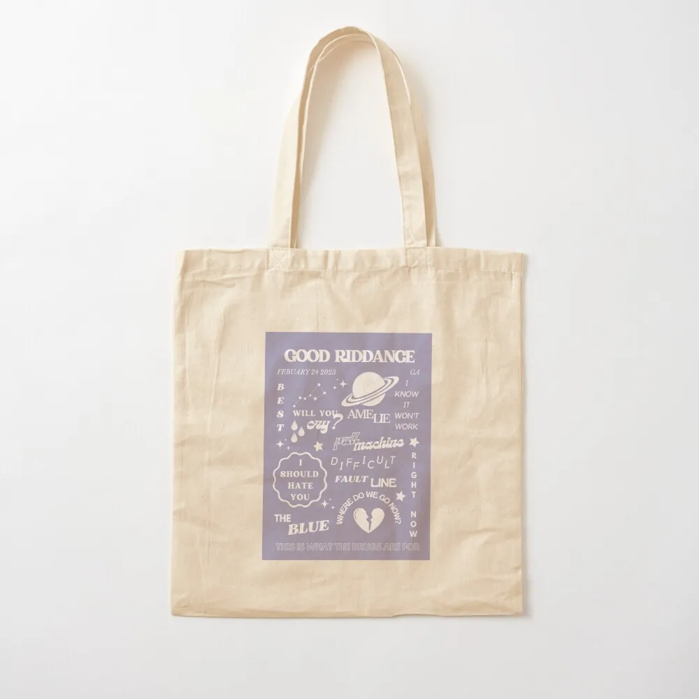 good riddance tracklist print Tote Bag Gift bags Handbags women tote bags men shopping bags foldable Canvas Tote Bag
good riddance tracklist print Tote Bag Gift bags Handbags women tote bags men shopping bags foldable Canvas Tote Bag