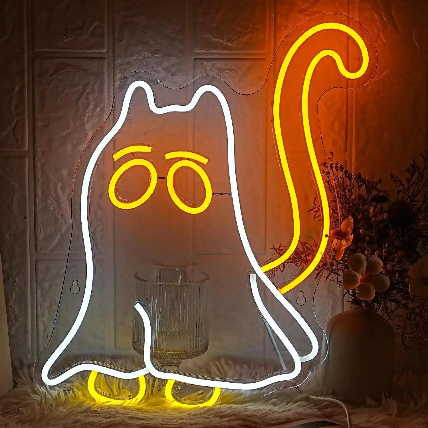 Cat Ghost Neon Sign Logo LED Dimmable Cat Mom Neon Light Used for Halloween Decoration Terrifying Bedroom Halloween Party
Cat Ghost Neon Sign Logo LED Dimmable Cat Mom Neon Light Used for Halloween Decoration Terrifying Bedroom Halloween Party