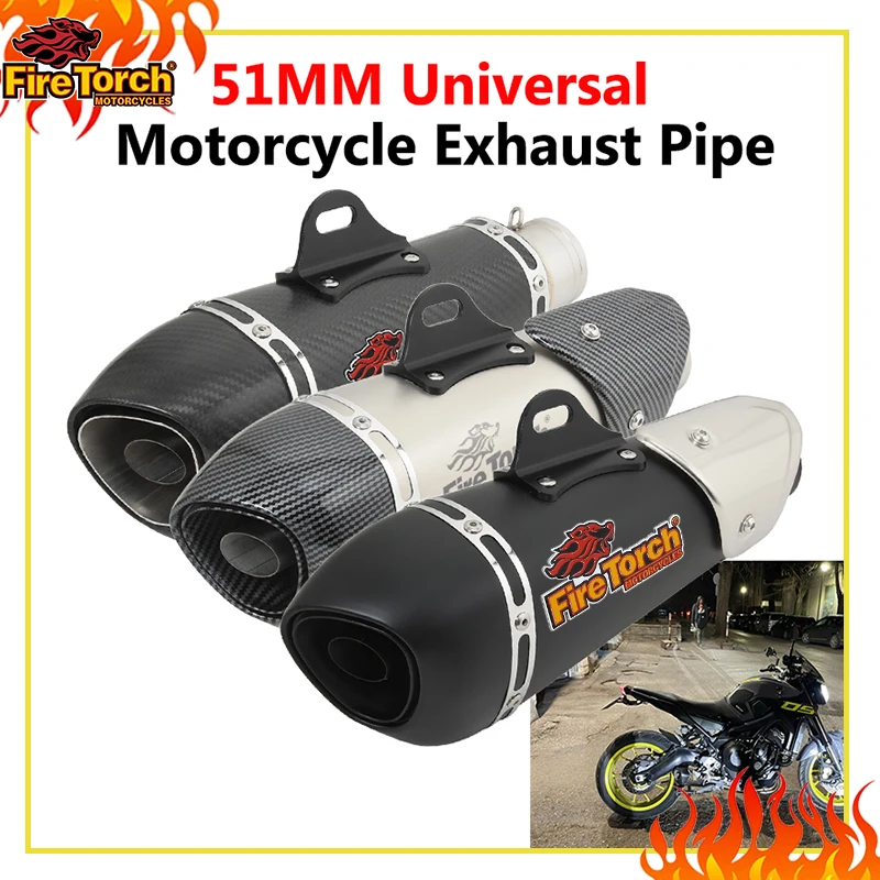 Universal 51mm Motorcycle Exhaust Escape Muffler For R3 MT07 FZ1 R6 R7 ZX6R ZX10 Z900 Z400 Z1000 CBR1000 GSXR1000 With DB Killer
Universal 51mm Motorcycle Exhaust Escape Muffler For R3 MT07 FZ1 R6 R7 ZX6R ZX10 Z900 Z400 Z1000 CBR1000 GSXR1000 With DB Killer