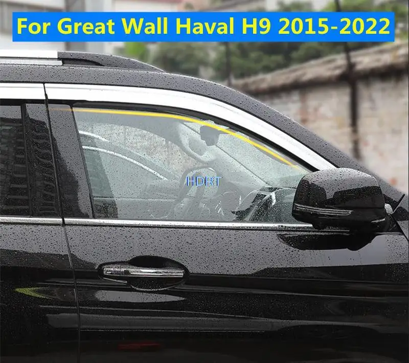 Car Window Visor For Great Wall Haval H9 2015-2022 ABS chrome 6pcs Door Sun Rain Deflector Guard Rainwear Sun Shade Rain Shield
Car Window Visor For Great Wall Haval H9 2015-2022 ABS chrome 6pcs Door Sun Rain Deflector Guard Rainwear Sun Shade Rain Shield