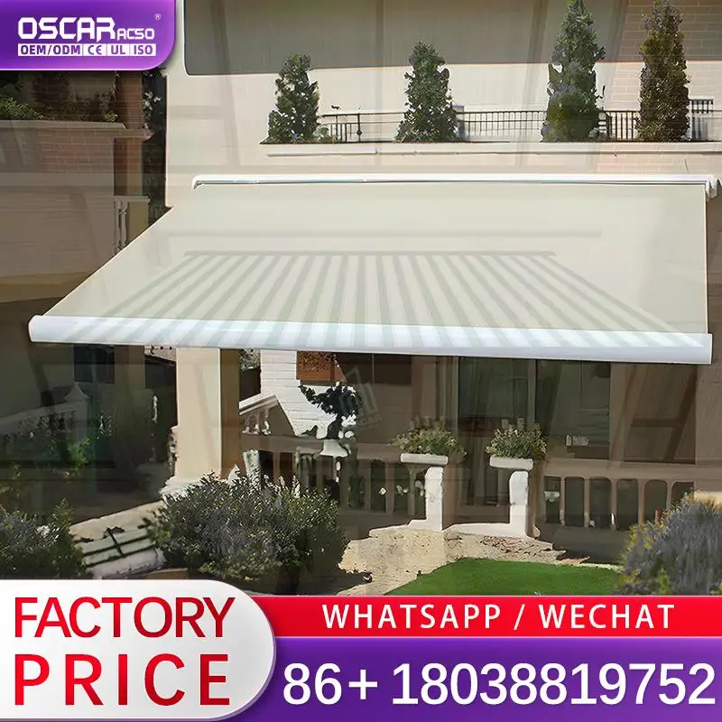Outdoor Motorized Retractable Full Cassette Aluminum Folding Arm Awning for Patio Balcony Garden Retractable Awning
Outdoor Motorized Retractable Full Cassette Aluminum Folding Arm Awning for Patio Balcony Garden Retractable Awning