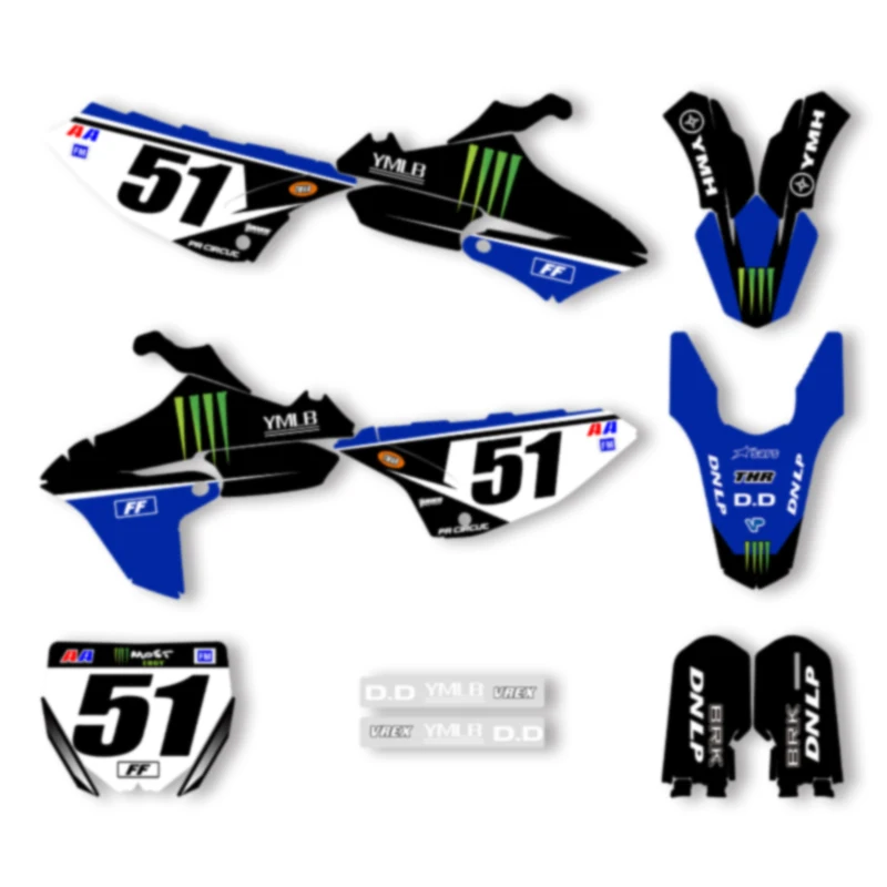 DSMTECH Custom Decals Graphics Stickers Kits for YAMAHA YZ65 2018-2023 Number Name Custom 001
DSMTECH Custom Decals Graphics Stickers Kits for YAMAHA YZ65 2018-2023 Number Name Custom 001