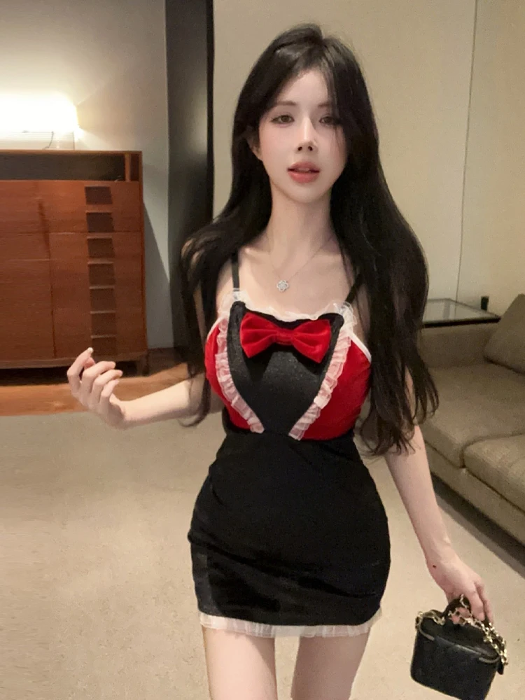 Sexy Retro Cisas Color Blo Knot Strap ort Skirt Tight Fit Bal Dr for Young Women Svel H-ape
Sexy Retro Cisas Color Blo Knot Strap ort Skirt Tight Fit Bal Dr for Young Women Svel H-ape