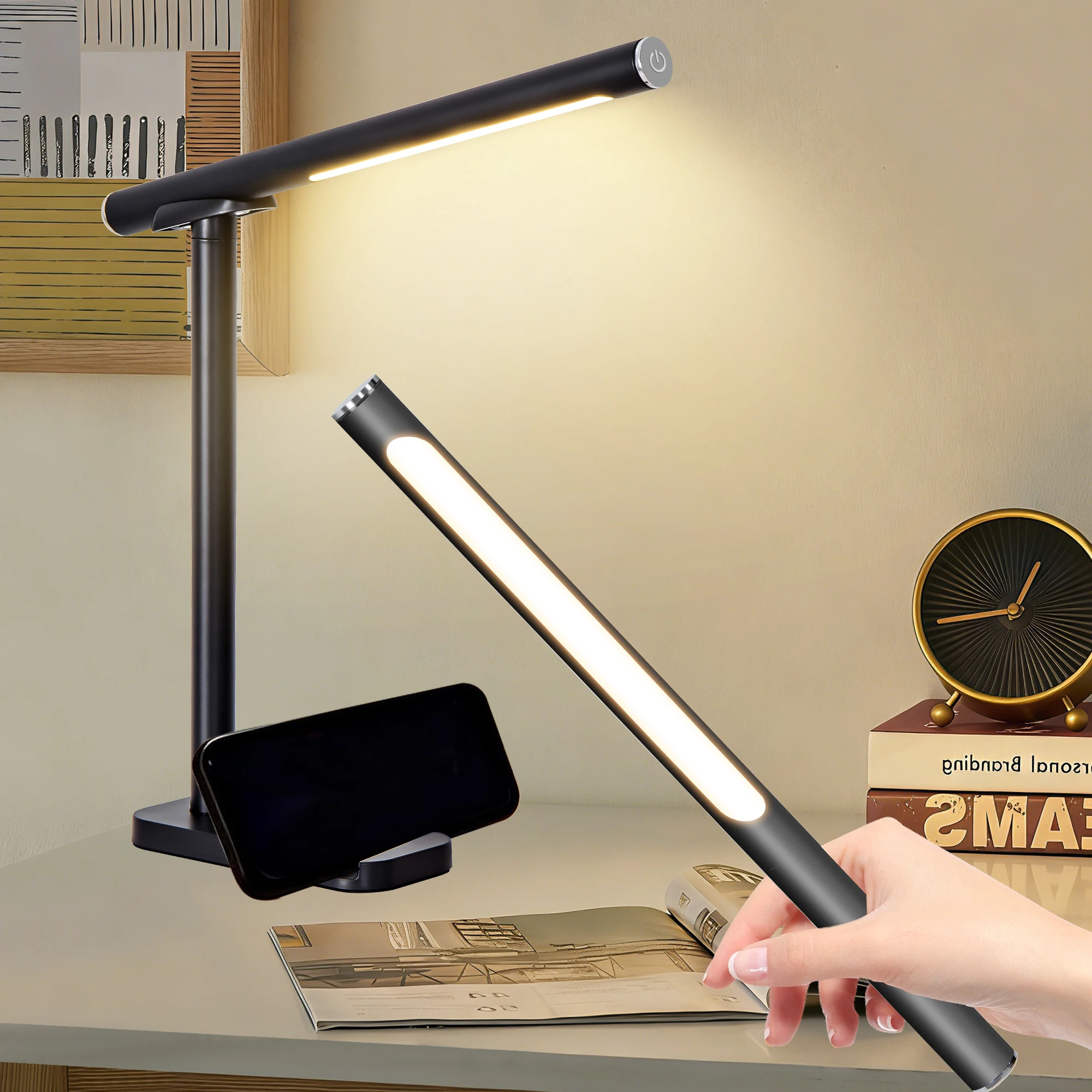 Magnetic Structure Led Desk Lamp - 360 ° Rotating Detachable Touch Control Dimmable USB Light for Study, under Cabinet & Travel
Magnetic Structure Led Desk Lamp - 360 ° Rotating Detachable Touch Control Dimmable USB Light for Study, under Cabinet & Travel