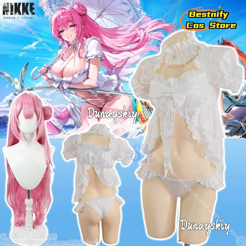 Dorothy Game GODDESS OF VICTORY: NIKKE 코스프레 Costume Sexy White Lace Bikini Summer Swimminwear Jirai Kei Girls Halloween Party
Dorothy Game GODDESS OF VICTORY: NIKKE 코스프레 Costume Sexy White Lace Bikini Summer Swimminwear Jirai Kei Girls Halloween Party