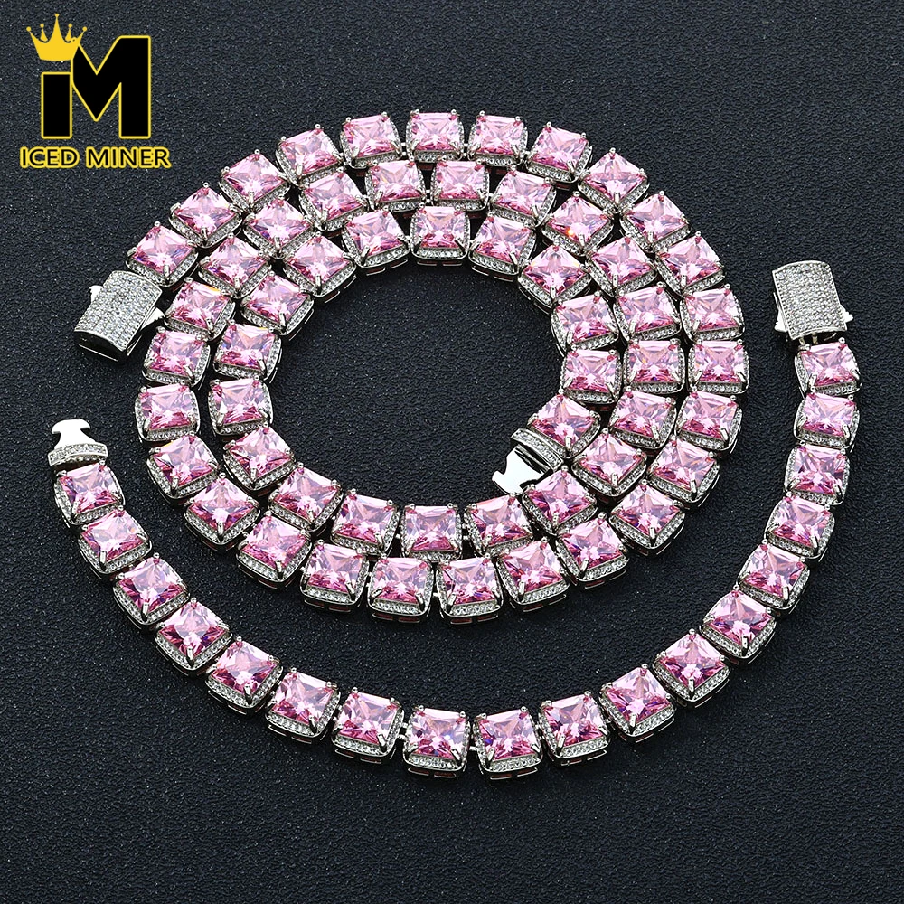 Icedminer 10mm Pink Zircon Tennis Link Chain Necklaces For Women Men Bling Brass Chain Hip Hop Jewelry Free Shipping
Icedminer 10mm Pink Zircon Tennis Link Chain Necklaces For Women Men Bling Brass Chain Hip Hop Jewelry Free Shipping