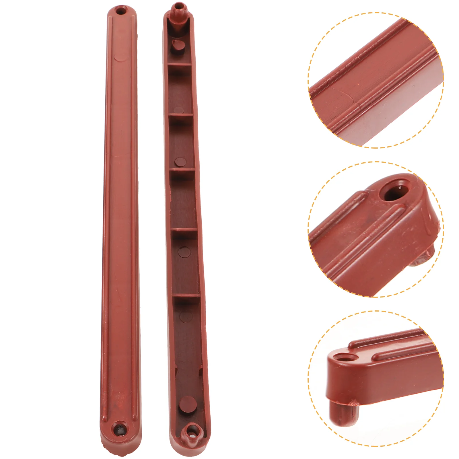 2 Pcs Dresser Rails Plastic Drawer Slides Cabinet Extension Light Brown Track Guides
2 Pcs Dresser Rails Plastic Drawer Slides Cabinet Extension Light Brown Track Guides