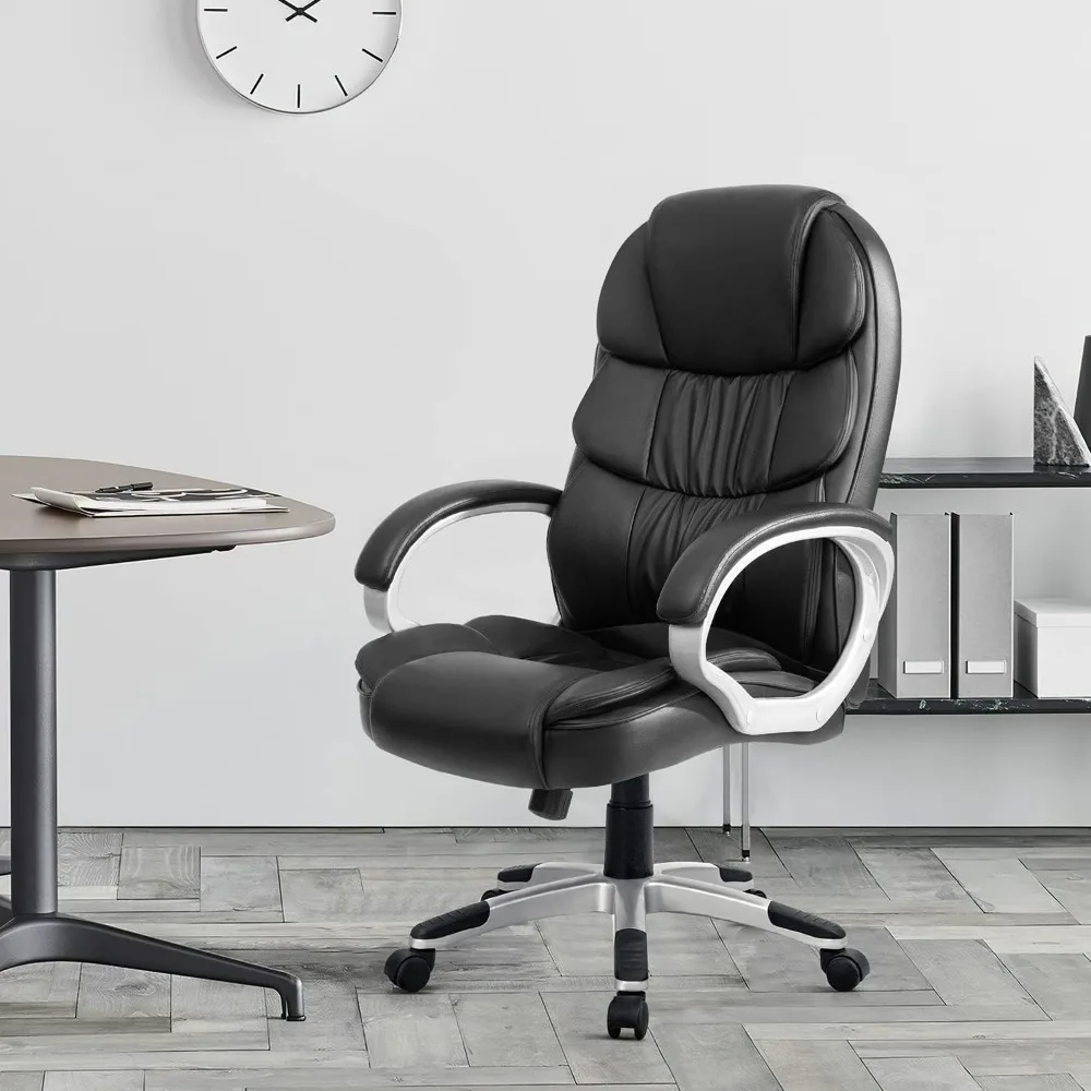 Кожаное офисное кресло с высокой спинкой, эргономичное, для руководителя, поворотное, для компьютерного стола, с поясничной поддержкой, мягкое
Кожаное офисное кресло с высокой спинкой, эргономичное, для руководителя, поворотное, для компьютерного стола, с поясничной поддержкой, мягкое