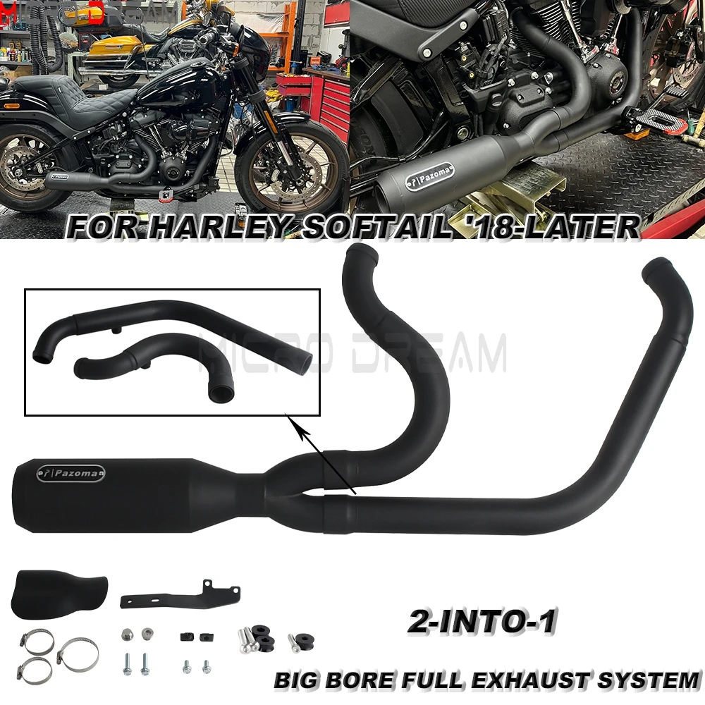 For Harley Softail Deluxe FLDE Slim FLSL Fat Street Bob FXFB FXBB Standard FXST Low Rider FXLR Motorcycle Exhaust Muffler Pipe
For Harley Softail Deluxe FLDE Slim FLSL Fat Street Bob FXFB FXBB Standard FXST Low Rider FXLR Motorcycle Exhaust Muffler Pipe