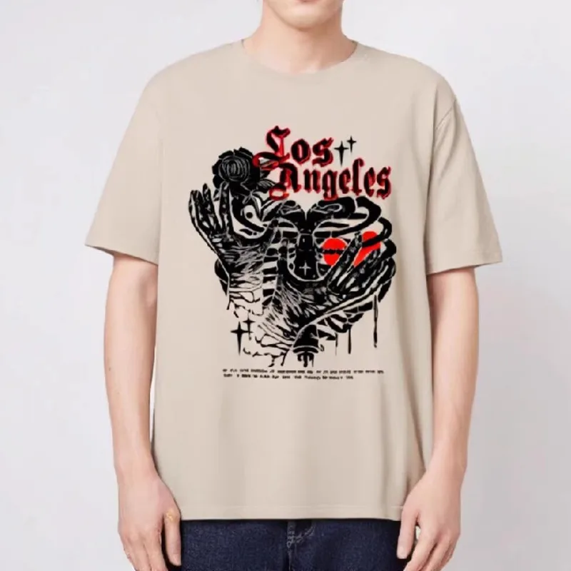 American Style High Street Style Cool Dark Short Sleeved Men's Loose Round Neck Pullover Tshirt Men's Summer Sweat Absorption
American Style High Street Style Cool Dark Short Sleeved Men's Loose Round Neck Pullover Tshirt Men's Summer Sweat Absorption