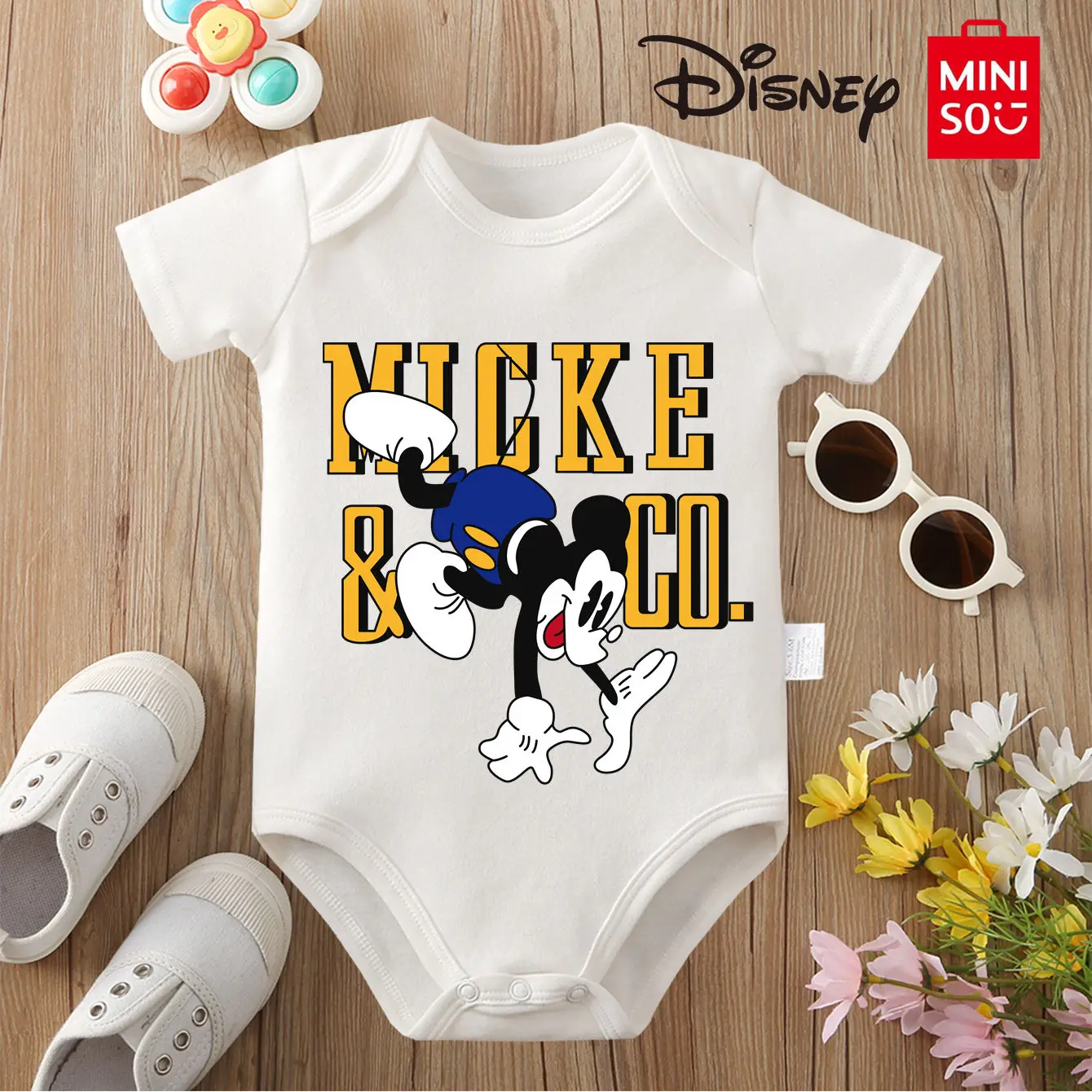 MINISO Mickey Minnie Print Pure Cotton Bodysuit Soft Baby Cloths Best Gift for Baby Onesie Jumpsuit for 0 To 12 Months Newborn
MINISO Mickey Minnie Print Pure Cotton Bodysuit Soft Baby Cloths Best Gift for Baby Onesie Jumpsuit for 0 To 12 Months Newborn