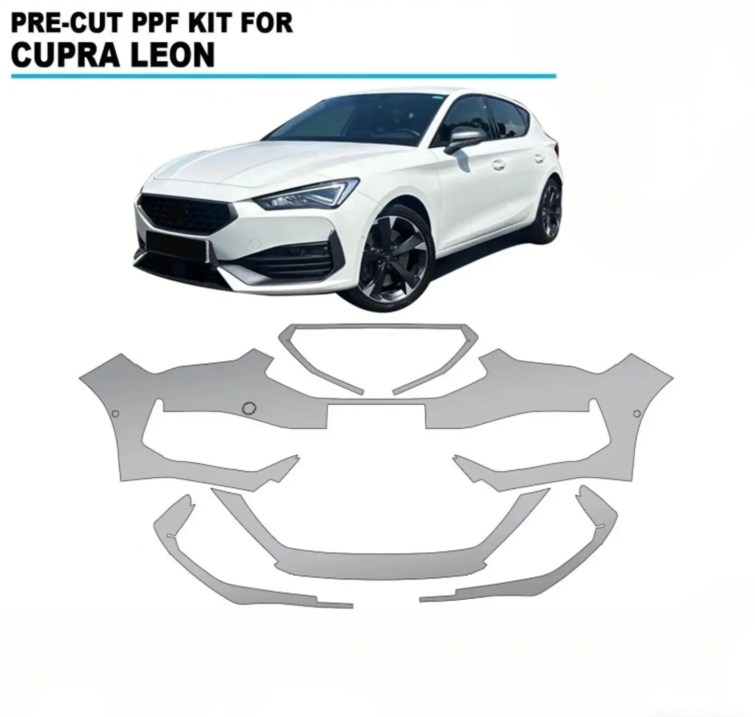 For Cupra Leon 2024-2025 Invisible Pre-cut PPF Kit TPU Scratch-Resistant Self-Healing Bumper Paint Protection Film
For Cupra Leon 2024-2025 Invisible Pre-cut PPF Kit TPU Scratch-Resistant Self-Healing Bumper Paint Protection Film