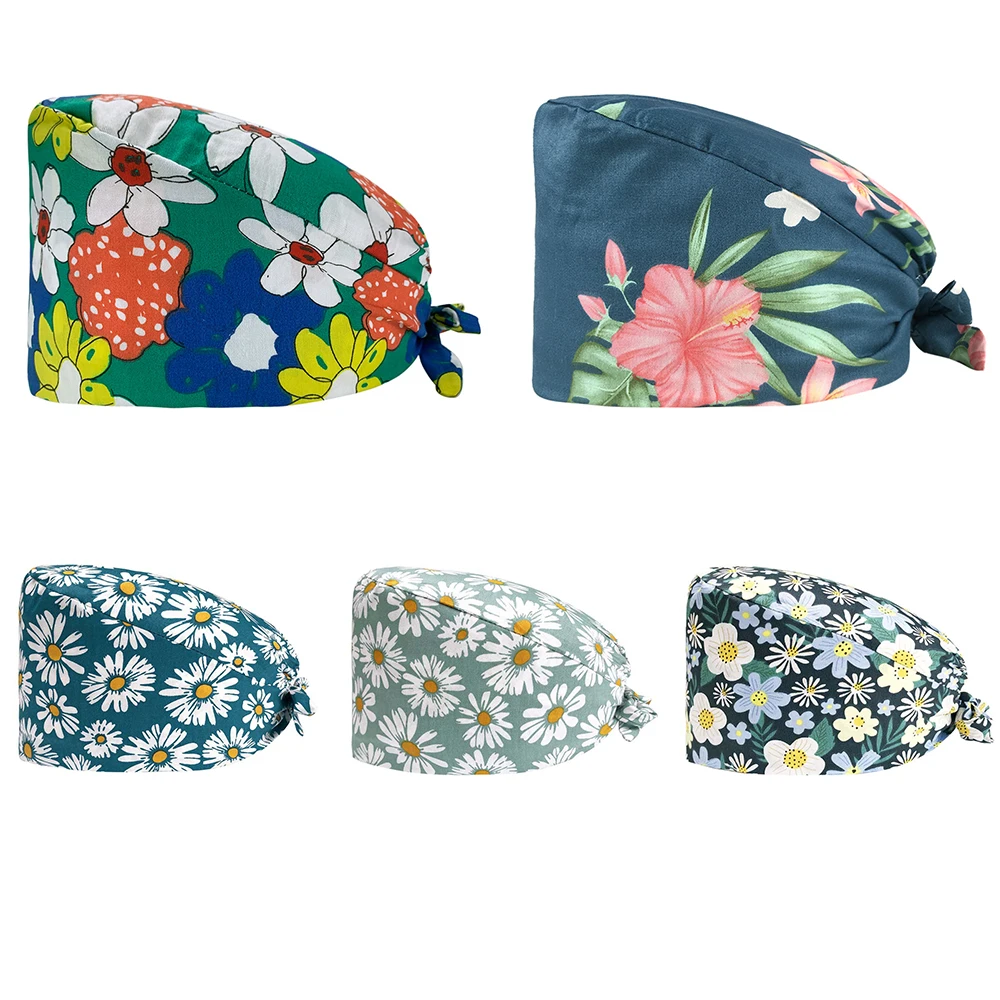 Cotton Cotton Scrubs Caps Gifts Breathable Elastic Protective Cap Moisture Absorption Accessories Print Scrub Hat
Cotton Cotton Scrubs Caps Gifts Breathable Elastic Protective Cap Moisture Absorption Accessories Print Scrub Hat