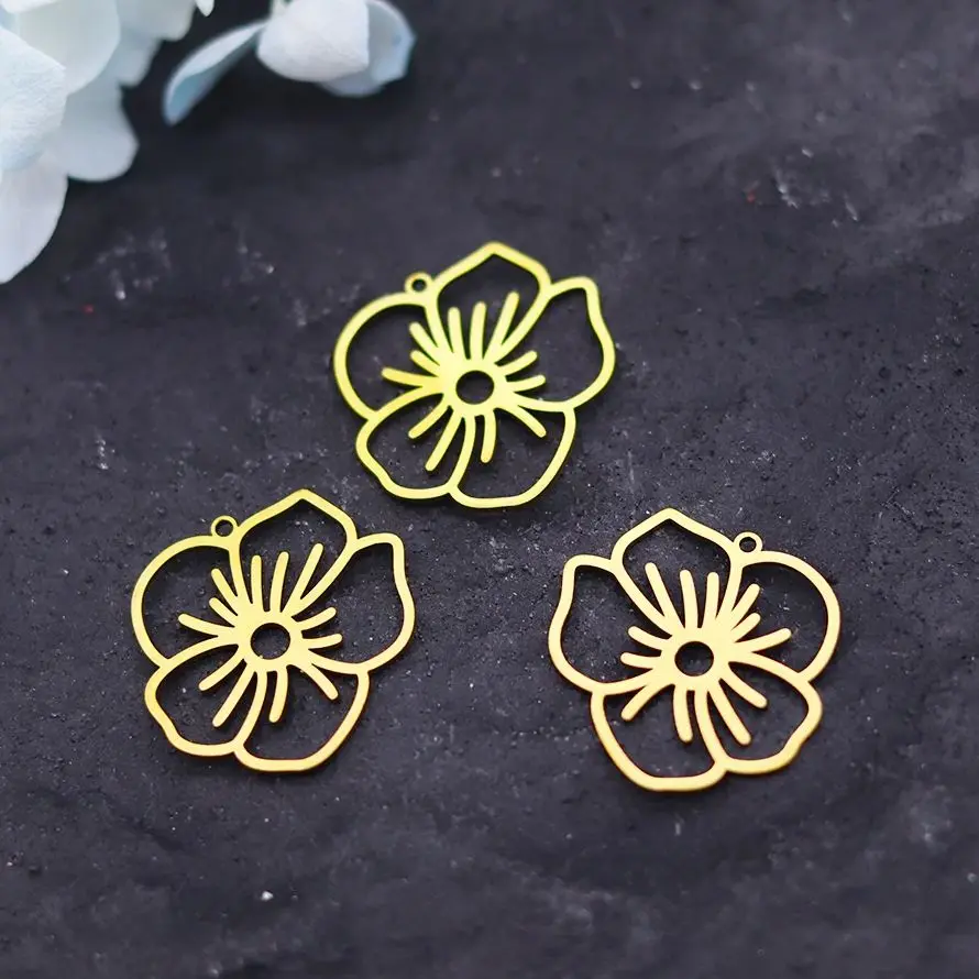 3pcs Sakura Flower Charm Vintage Earrings for Women Charms for Jewelry Making Bracelets Stainless Steel Pendant diy Accessories
3pcs Sakura Flower Charm Vintage Earrings for Women Charms for Jewelry Making Bracelets Stainless Steel Pendant diy Accessories